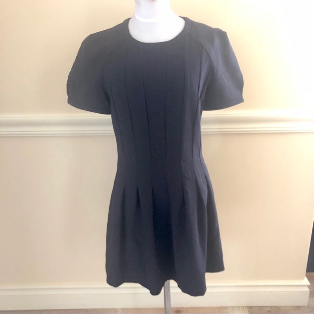 W118 by Walter Baker black pleated mini dress M